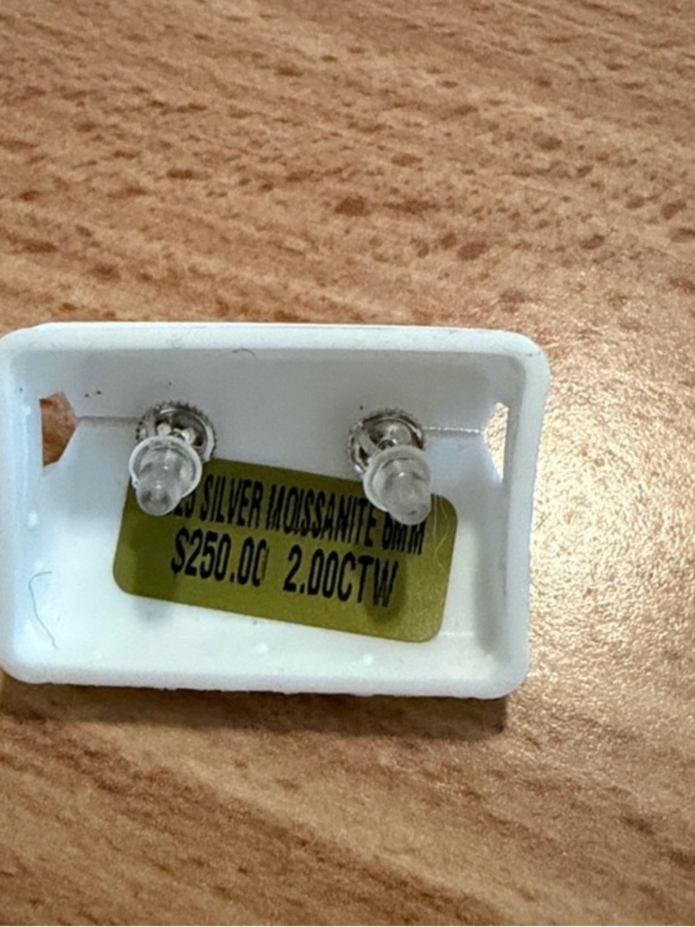 Moissanite Earrings - Picture 3 of 3